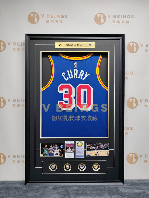 收藏系列 库里 勇士队30号三分王 亲笔签名球衣 商品图1