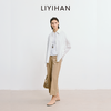 LIYIHAN李亦寒 2025秋新款通勤棉质白色长袖衬衫女设计感百搭衬衣 商品缩略图1