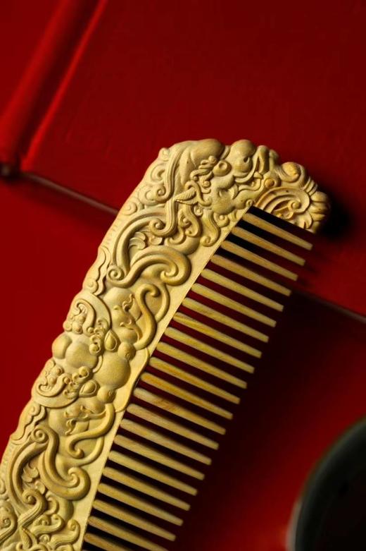 饕餮纹°黄杨木梳 商品图5