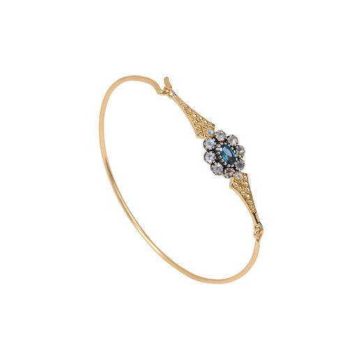 北京仓｜Dorothee sausset-ANNE BRACELET 5-伦敦蓝 托帕石 手镯［法国设计师］ 商品图1