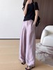 进口稀有云纱自带珠光凉爽丝滑醋酸裤细腻肌理阔腿直筒裤 商品缩略图2