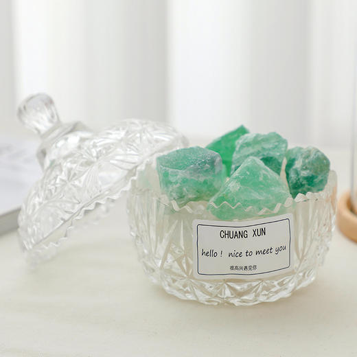 【无火香薰石杯，新款小夜灯~】无火香薰石扩香石杯 伴手礼桌面小夜灯 礼品摆件 天然橙盐石水晶石-QA 商品图11