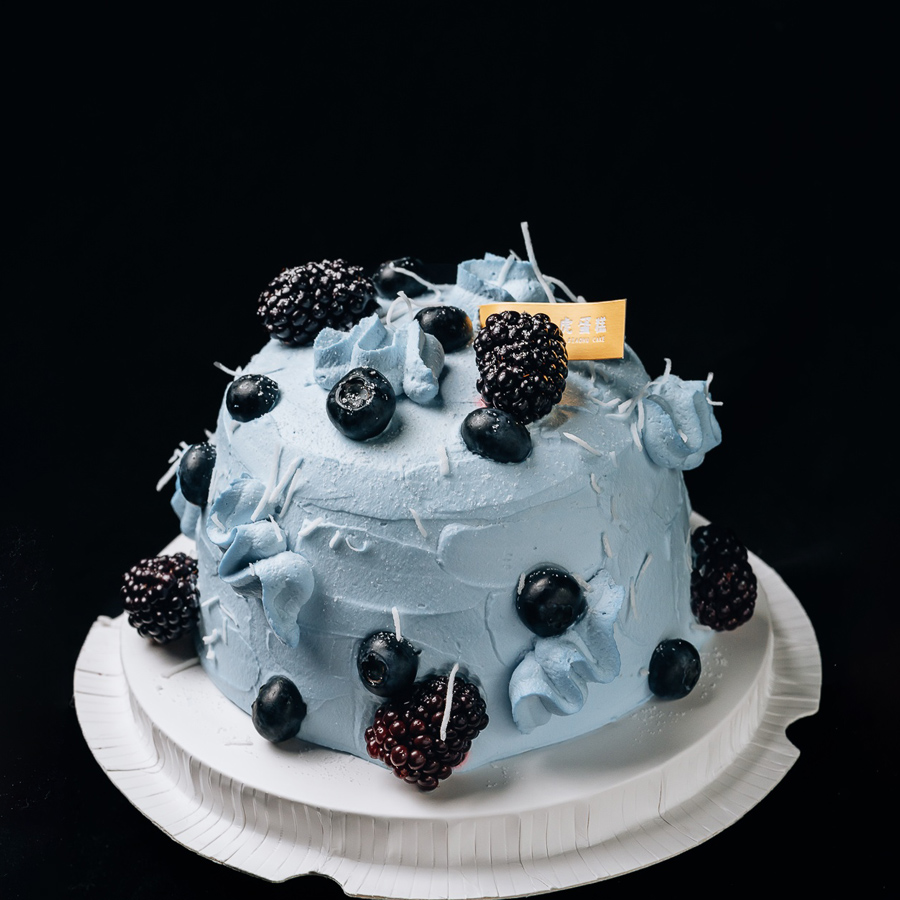 冷萃酸奶蓝莓蛋糕（0蔗糖希腊酸奶）