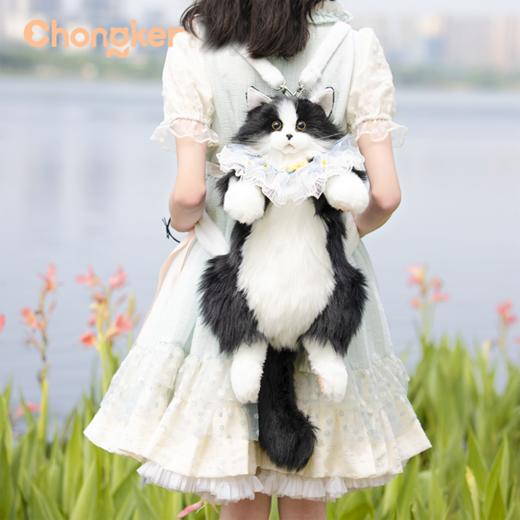 Chongker/宠客 奶牛猫背包 标准款（皮质肩带） 商品图1