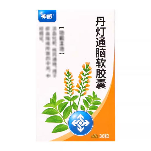 【SHINEWAY/神威】丹灯通脑软胶囊 0.55g*36粒*1瓶/盒 商品图0