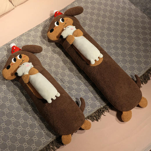 自然醒抱娃腊肠狗长条睡觉抱枕女生睡觉专用床上夹腿侧睡枕头床头靠垫沙发腰靠QYL 商品图12