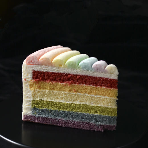 快乐彩虹【多味慕斯蛋糕】纯乳脂奶油慕斯，红丝绒、香芋、香草 商品图1