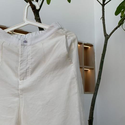 【抖音专属】开衩飘纱裤（24709332-山矾） 商品图3