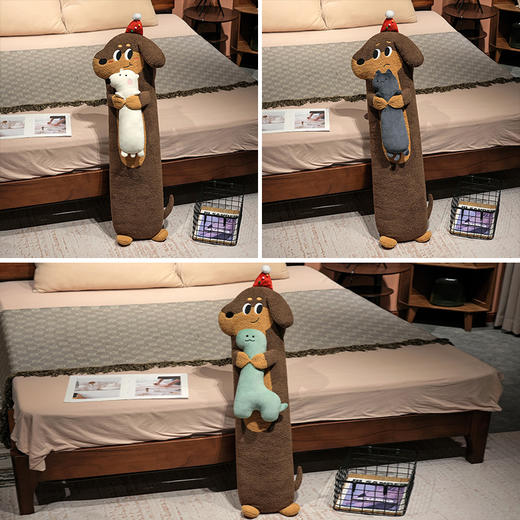 自然醒抱娃腊肠狗长条睡觉抱枕女生睡觉专用床上夹腿侧睡枕头床头靠垫沙发腰靠QYL 商品图9