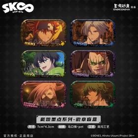 星河动漫 无限滑板 截图墨点系列 吧唧 徽章 6包/盒 国谷