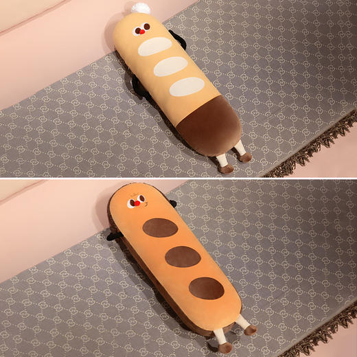 自然醒趣味法棒长条睡觉抱枕夹腿女生睡觉沙发靠枕孕妇侧睡靠垫大枕头QYL 商品图6