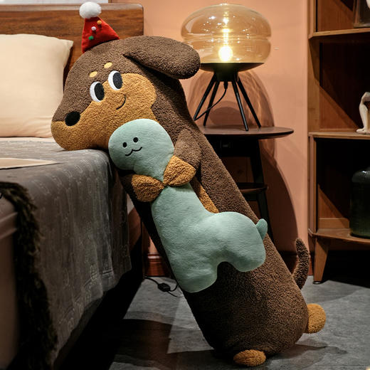 自然醒抱娃腊肠狗长条睡觉抱枕女生睡觉专用床上夹腿侧睡枕头床头靠垫沙发腰靠QYL 商品图11