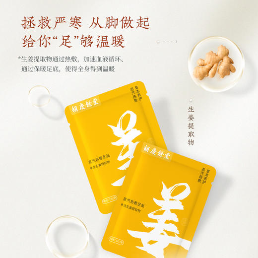 胡庆余堂 蒸汽热敷足贴 7对 商品图3