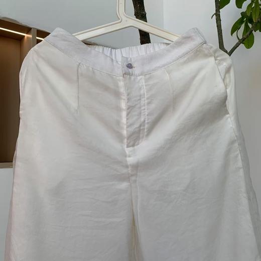 【抖音专属】开衩飘纱裤（24709332-山矾） 商品图1