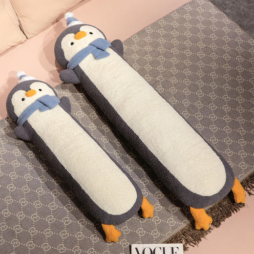 自然醒INS企鹅玩偶长条抱枕女生睡觉专用床上夹腿神器床头靠垫靠枕床缝填充QYL 商品图8