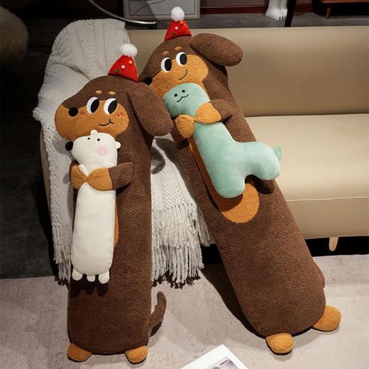 自然醒抱娃腊肠狗长条睡觉抱枕女生睡觉专用床上夹腿侧睡枕头床头靠垫沙发腰靠QYL 商品图13