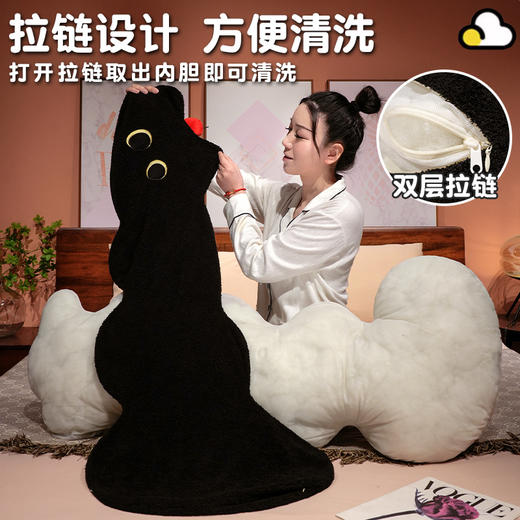 自然醒云朵猫系列长条睡觉抱枕可爱女生睡觉专用长条枕夹腿玩偶卧室靠枕QYL 商品图4