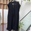 【抖音专属】V领连衣裙（25707028-元青） 商品缩略图0