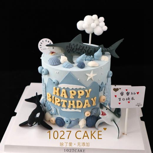 1027CAKE | 鲨鱼蛋糕 海洋世界 海底世界 商品图0