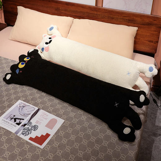 自然醒举小手大眼仔长条抱枕睡觉夹腿专用靠垫床上床缝填充神器大圆柱可拆洗QYL 商品图11