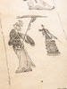 90年代老拓原装老装裱古砖人物拓片 商品缩略图3