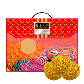 【严选】【金新农】恩施 炫味中秋·品味月饼礼盒 750g/盒（75g*10枚）（广式月饼）   （厂家直发）