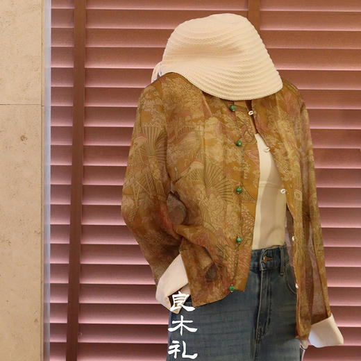 【预售7天】良木礼真丝国风外套（X7212） 商品图3