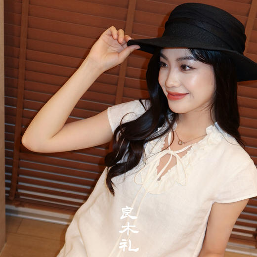 【部分现货】良木礼亚麻花边连衣裙（2E056） 商品图2