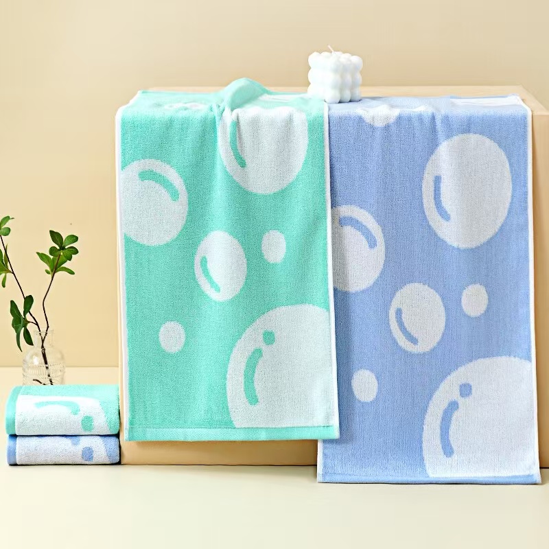 LS竹纤维时尚泡泡毛巾7602