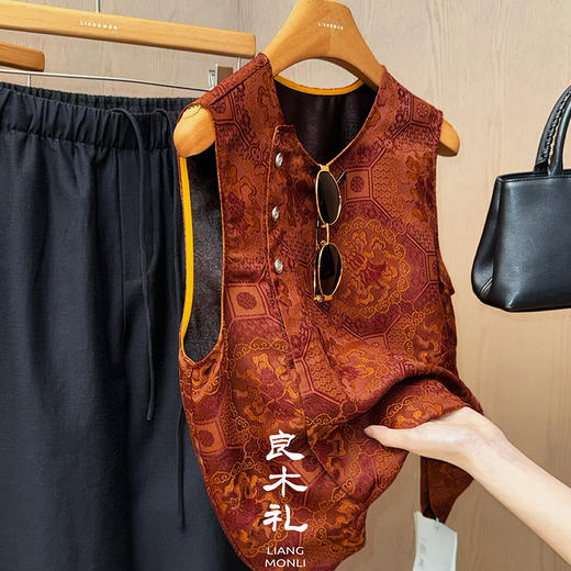 【预售7天】良木礼真丝马甲（3969） 商品图2