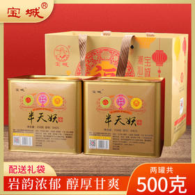宝城  半天妖名枞岩茶2罐装散装共500克乌龙茶配礼袋D425