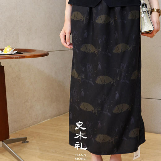 【预售7天】良木礼砂洗印花半裙（5266） 商品图0