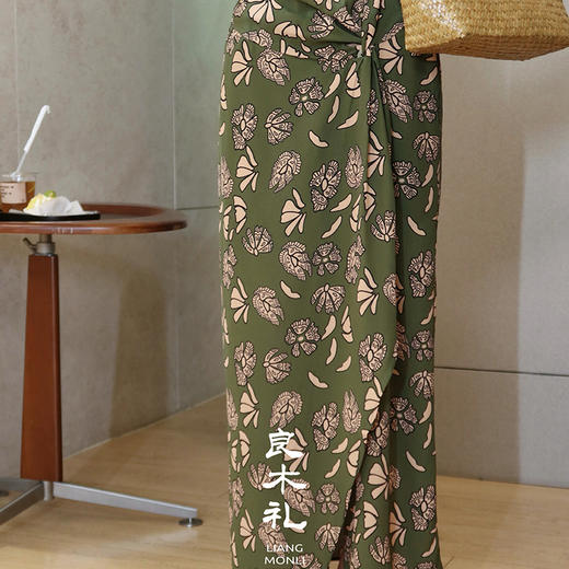 【预售7天】良木礼真丝印花半裙（3558） 商品图1