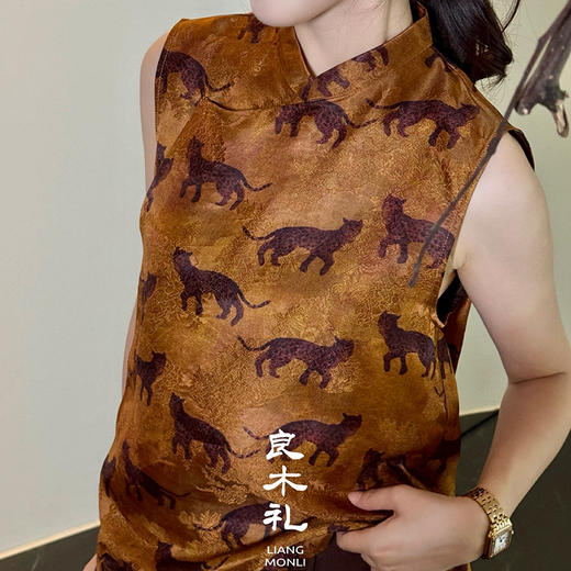 【预售7天】良木礼香云纱真丝马甲（8651） 商品图5