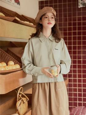 冰点价！仅限11.11！退货勿拍【时装系列】ME TOWN'S 10066 品质100%棉后腰系绳短款衬衫M1-4-喜出