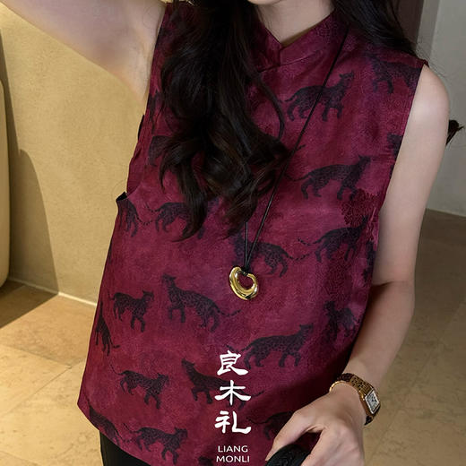 【预售7天】良木礼香云纱真丝马甲（8651） 商品图6