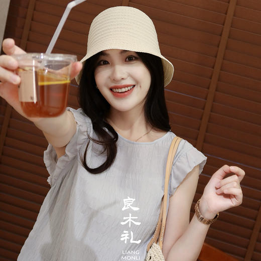 【不退不换】良木礼飞袖打褶上衣(5268) 商品图1