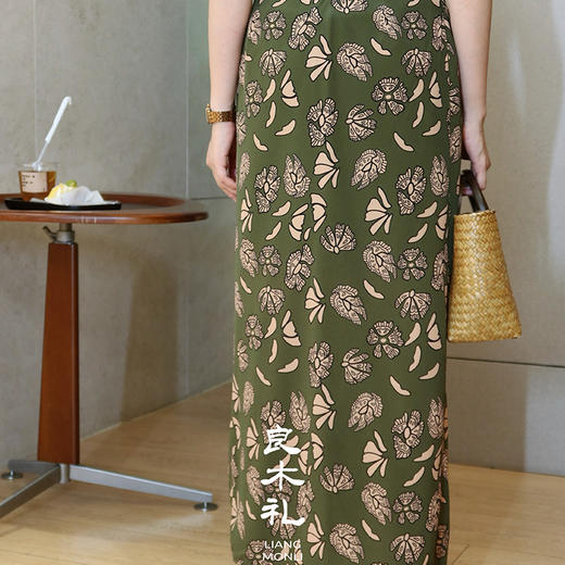 【预售7天】良木礼真丝印花半裙（3558） 商品图4