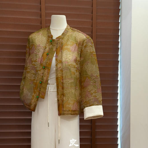 【预售7天】良木礼真丝国风外套（X7212） 商品图1
