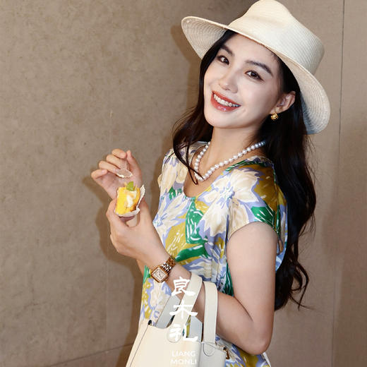 【不退不换】良木礼真丝印花上衣（2269） 商品图2