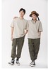 中秋大力度清仓~（不支持退）100%棉~230g情侣款全棉宽松情侣纯色大版T恤短袖-喜出 商品缩略图1