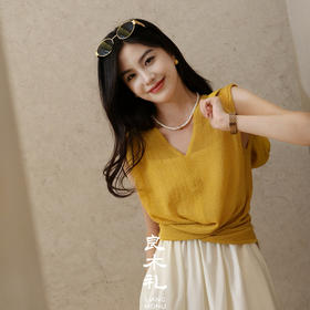 【预售7天】良木礼细带无袖上衣（89038）