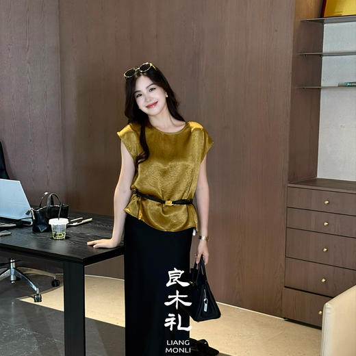 【部分现货】良木礼醋酸上衣（20263） 商品图1