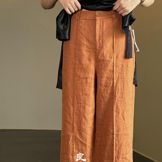【预售7天】良木礼腰带亚麻裤（T37） 商品图5