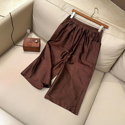 【预售7天】良木礼双宫真丝阔腿裤(X7243) 商品图1