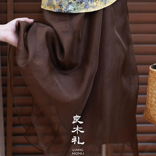 【不退不换】良木礼真丝纱裙（X7234） 商品图3