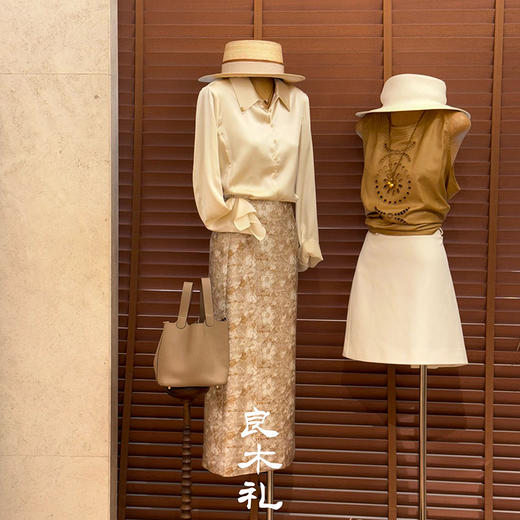 【预售7天】良木礼真丝翻领衬衫（X7347） 商品图1