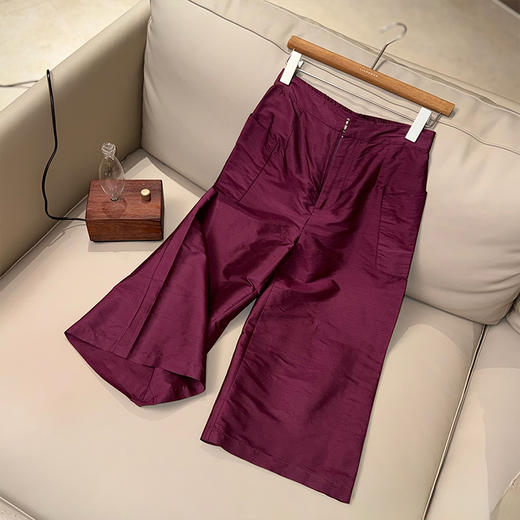 【预售7天】良木礼双宫真丝阔腿裤(X7243) 商品图0