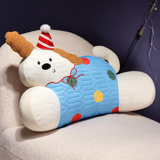 【下架】自然醒翘耳快乐小狗乳胶拥抱式腰靠夏季办公室久坐神器护腰靠背垫椅子靠枕孕妇抱枕QYL（不参与优惠券） 商品图10