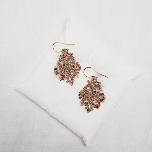 订购8周到｜Lorina Balteanu-TALIA TRINITY-碧玺 耳环［法国设计师］ 商品图0